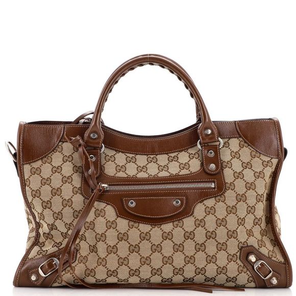 Gucci Handbags - Gucci x Balenciaga The Hacker Project Neo Classic City Bag GG Canvas Medium